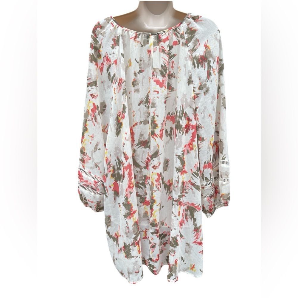 This Catherines Lightweight Peasant Top Soft,Ligh… - image 5